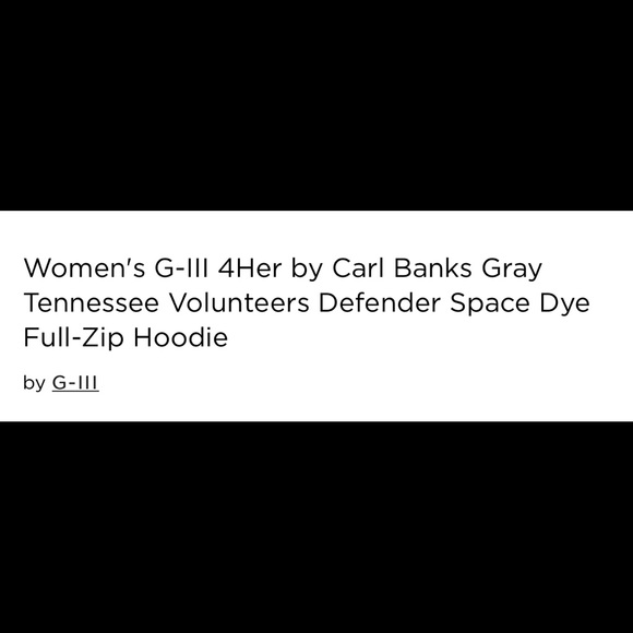 Women's G-III 4Her Gray TN VolS Full-Zip Hoodie - Picture 4 of 9